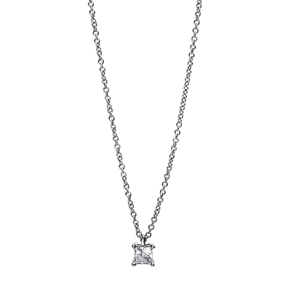 Women's Necklaces Diamond Group Silver