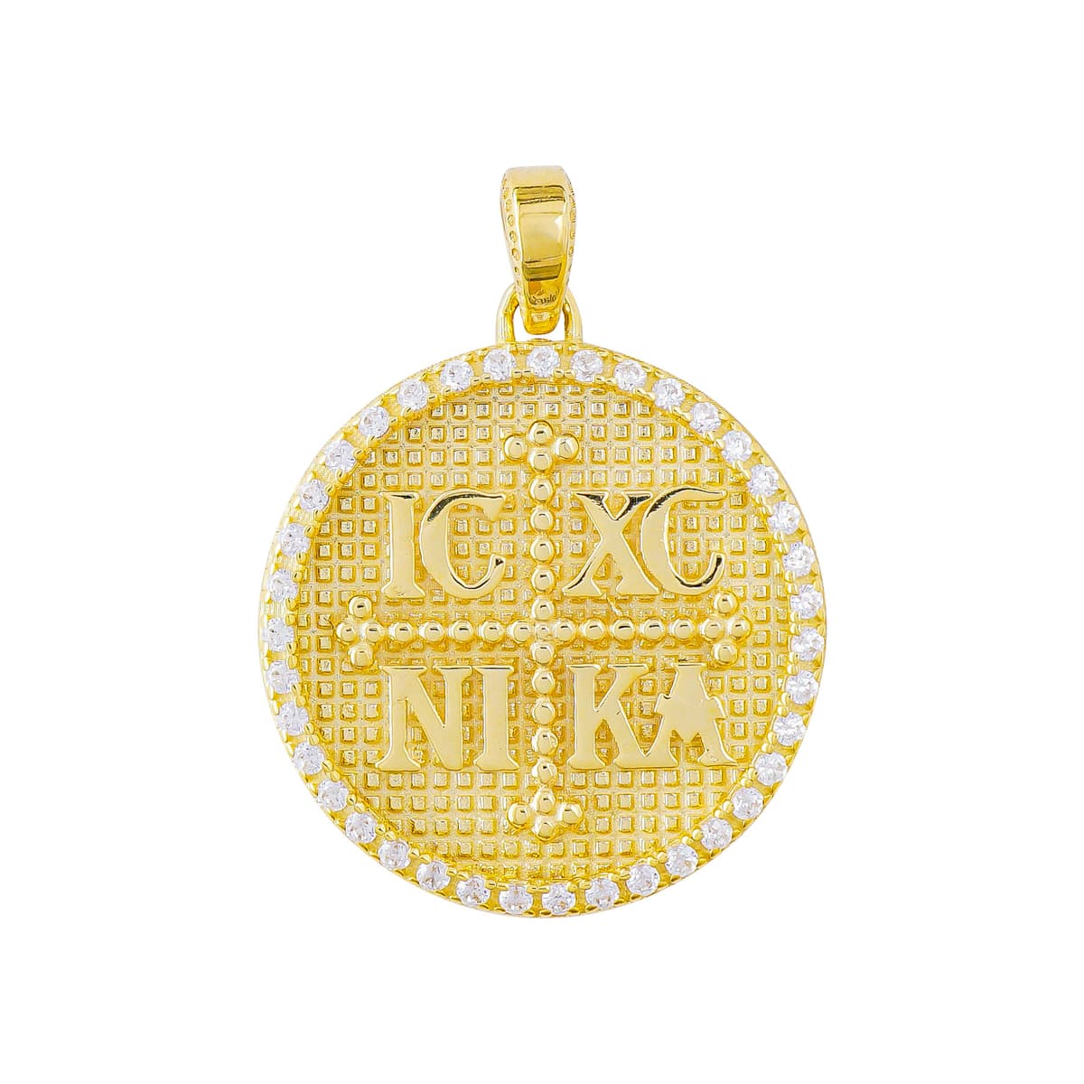 Κωνσταντινάτο Διπλής Όψεως Από Κίτρινο Χρυσό 14 Καρατίων KN392