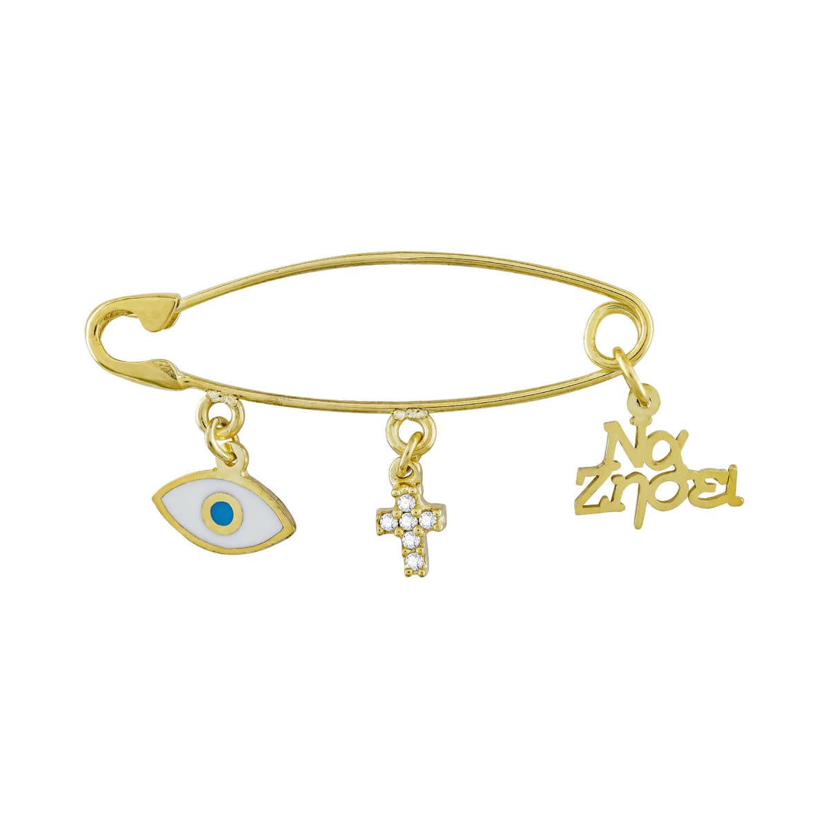 Παραμάνα Για Νεογέννητο Από Κίτρινο Χρυσό 9 Καρατίων PR116117