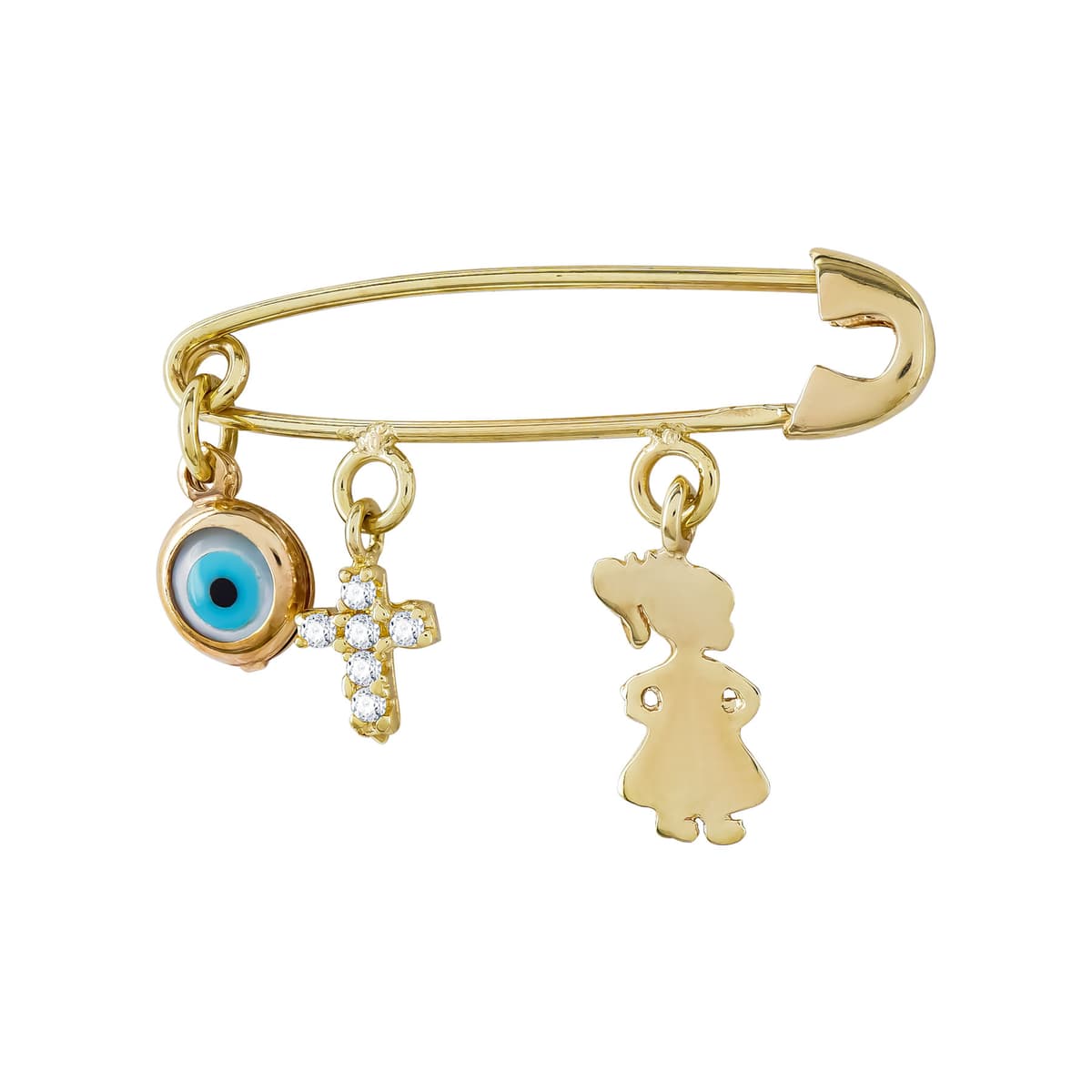 Boys' Safety Pins Gofas Gold