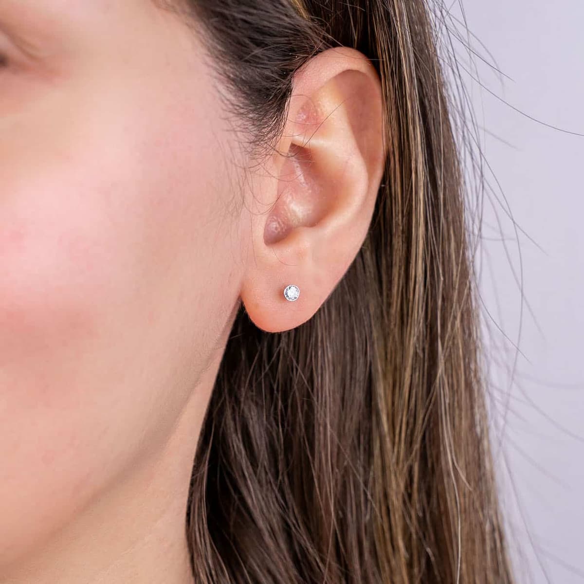 Women's Earrings Diamond Group Silver