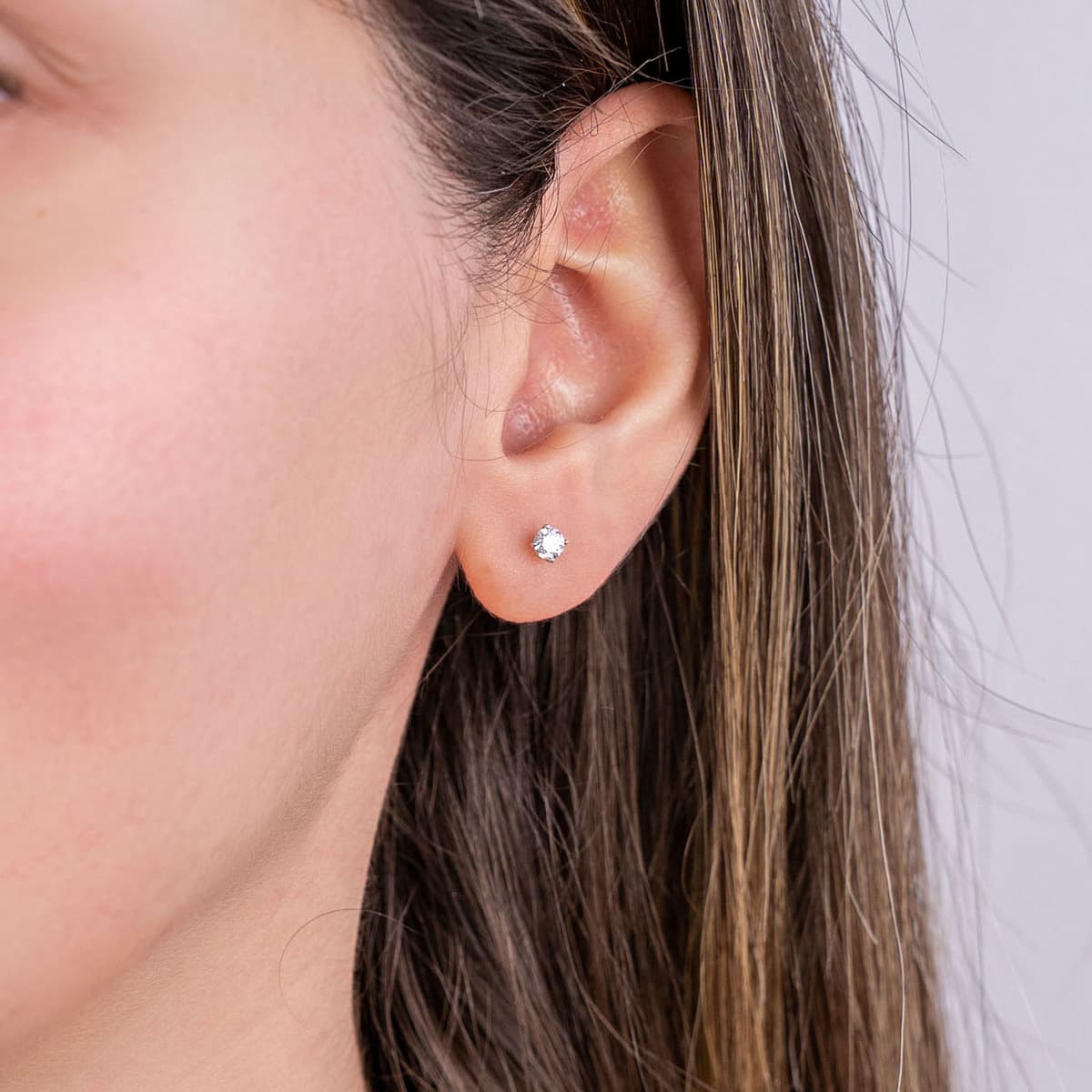 Women's Earrings Diamond Group Silver