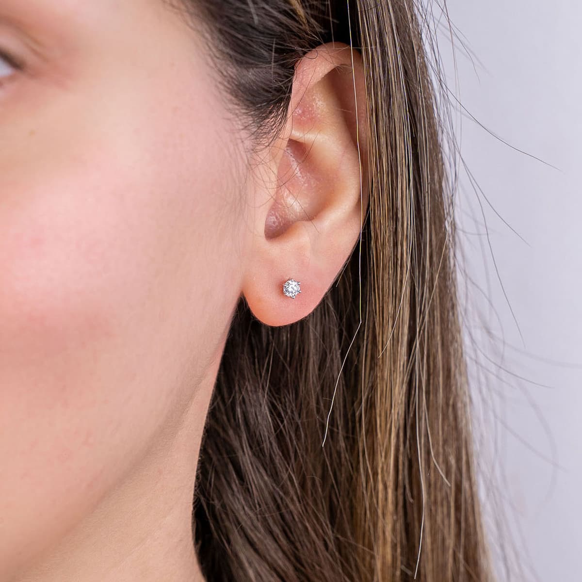 Women's Earrings Diamond Group Silver