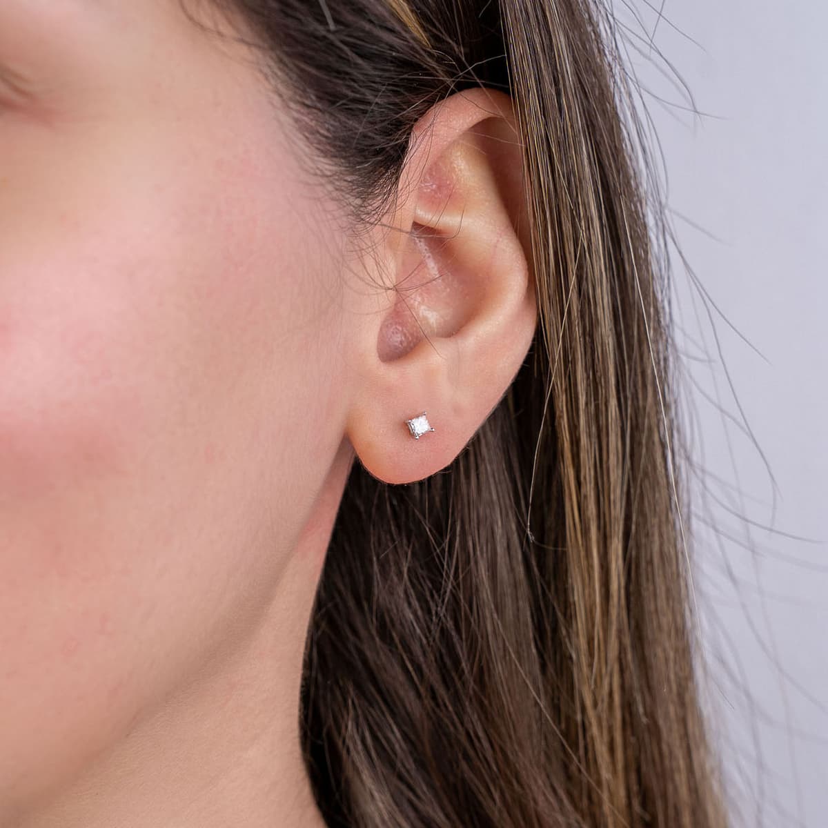 Women's Earrings Diamond Group Silver