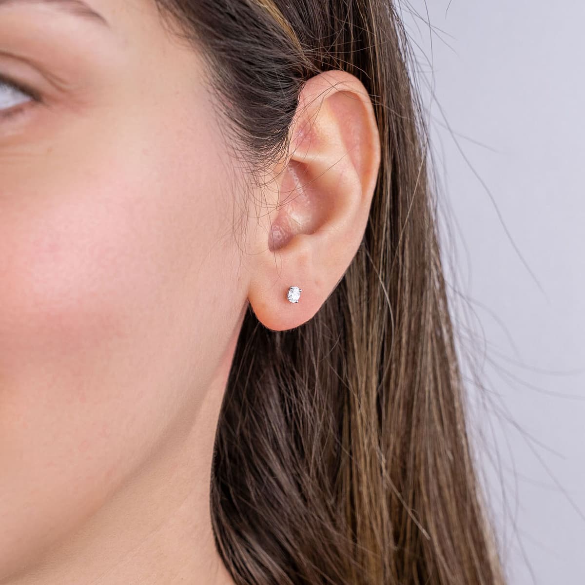 Women's Earrings Diamond Group Silver