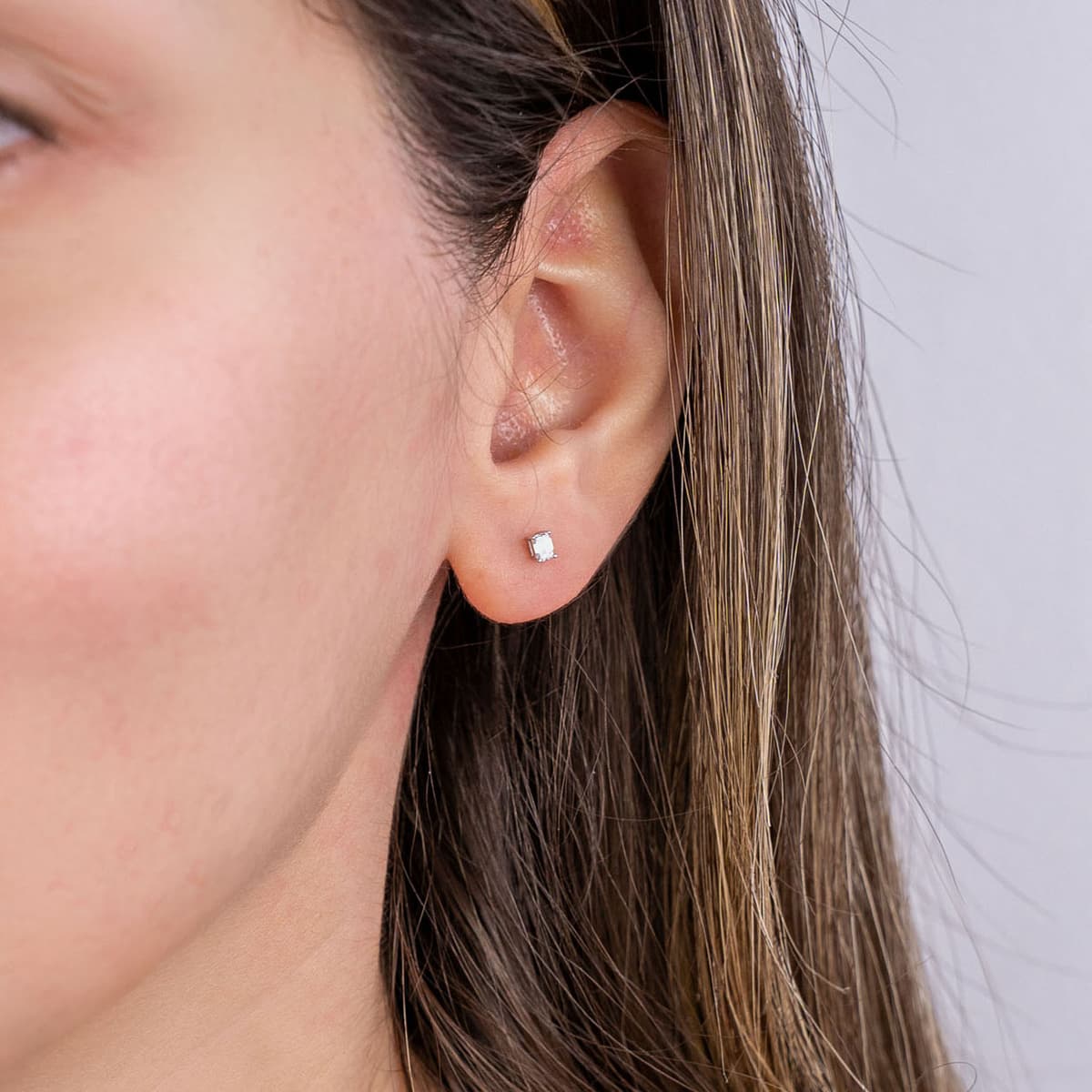 Women's Earrings Diamond Group Silver