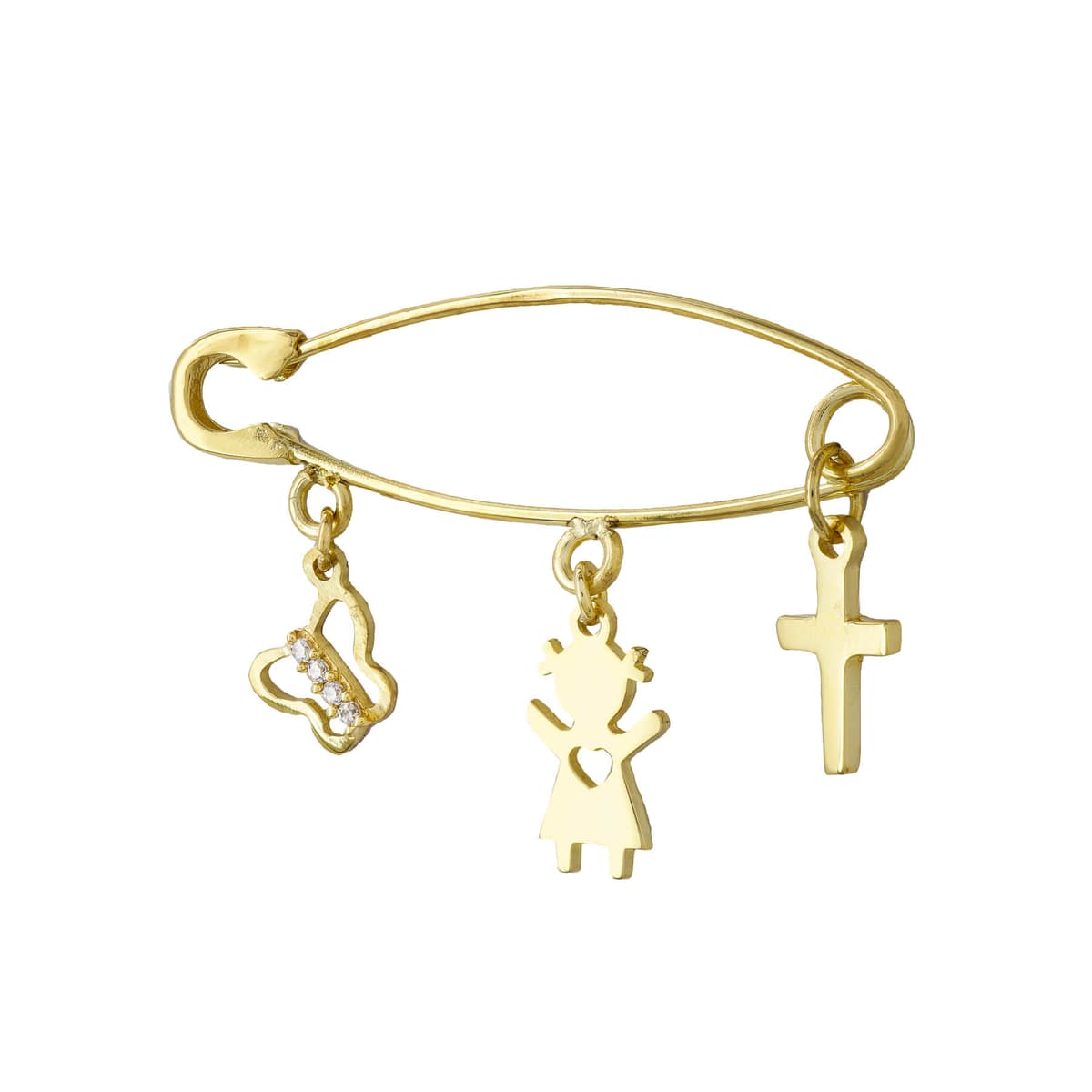 Παραμάνα Για Νεογέννητο Από Κίτρινο Χρυσό 9 Καρατίων PR596