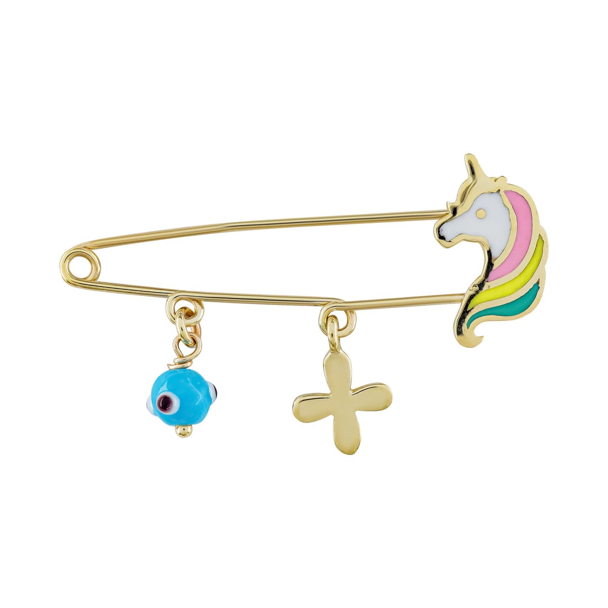 Παραμάνα Για Νεογέννητο Από Κίτρινο Χρυσό 14 Καρατίων PR586