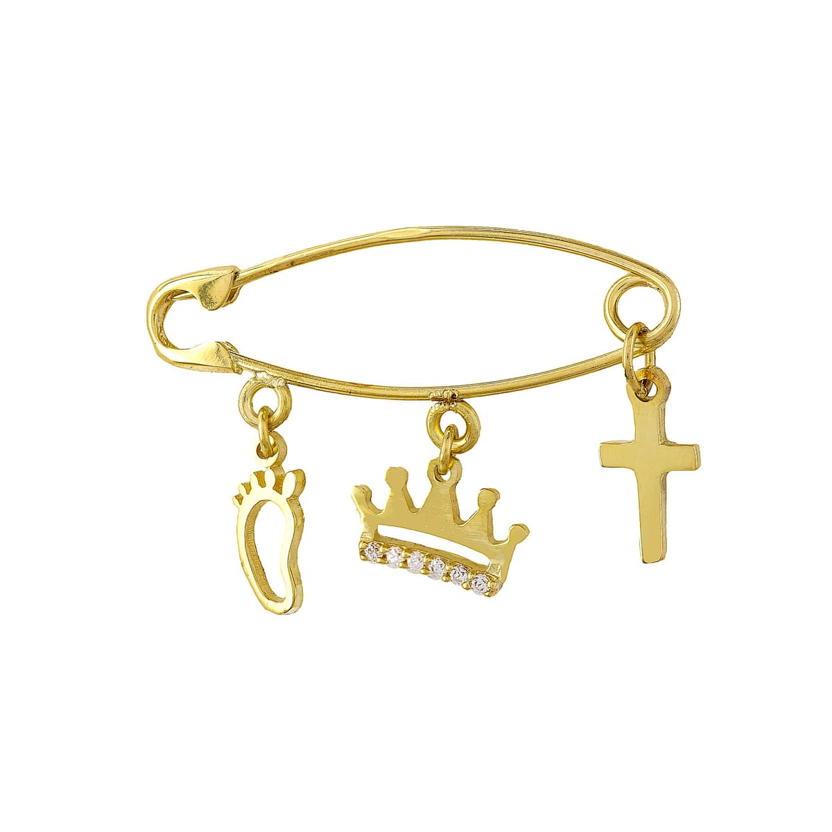 Παραμάνα Για Νεογέννητο Από Κίτρινο Χρυσό 14 Καρατίων PR612