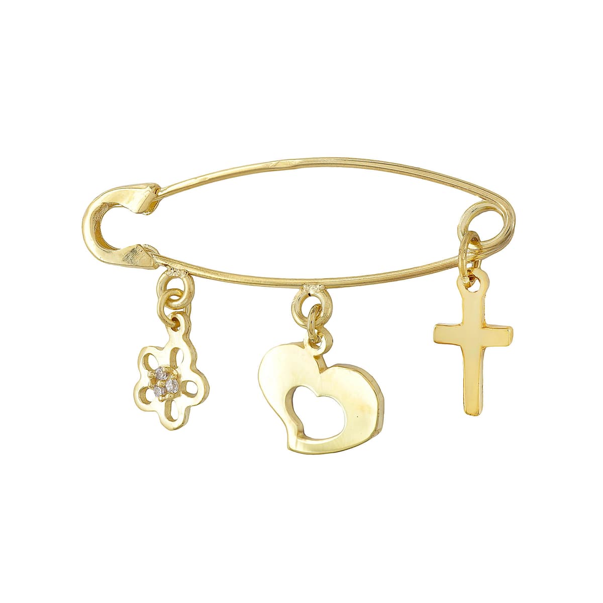 Παραμάνα Για Νεογέννητο Από Κίτρινο Χρυσό 14 Καρατίων PR616