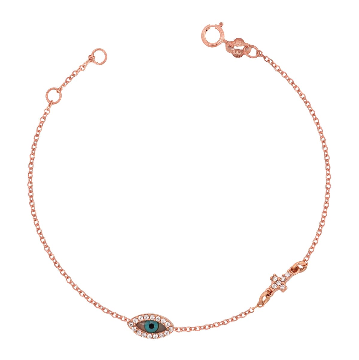 Παιδικό Βραχιόλι με Mατάκι Από Ροζ Χρυσό 9 Καρατίων PVR504