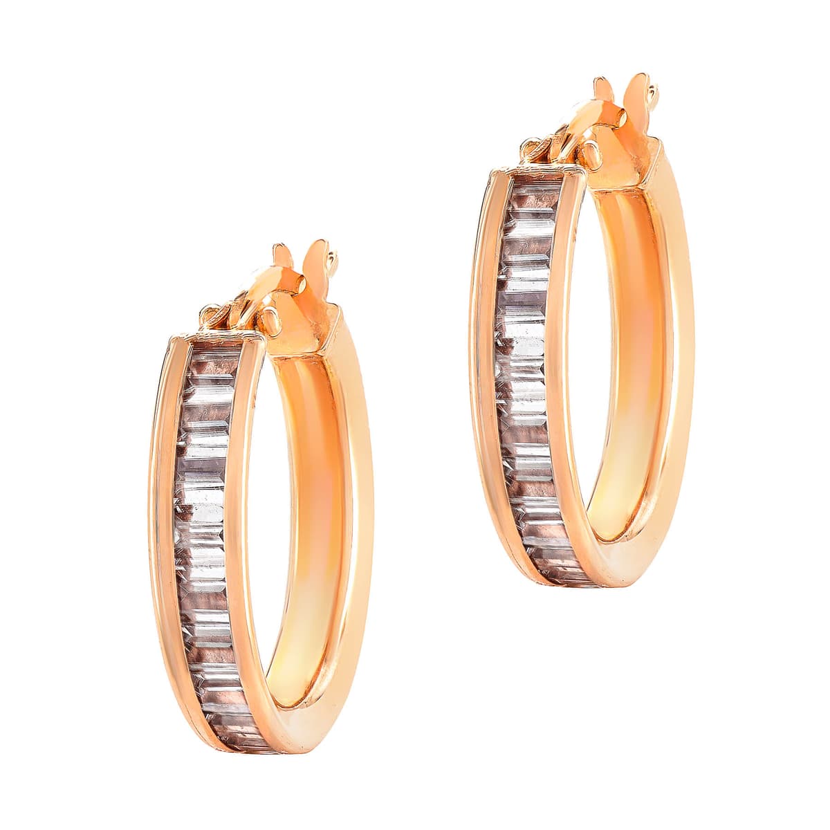 Women's Hoop Earrings Gofas Rose Gold