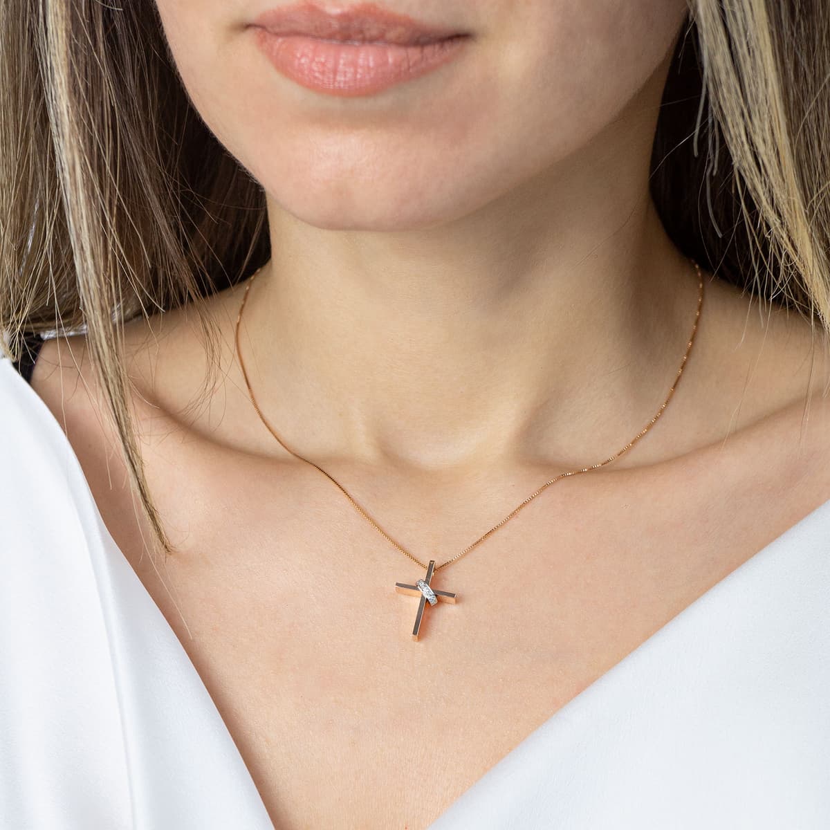 Girls' Baptism Crosses Gofas Gold