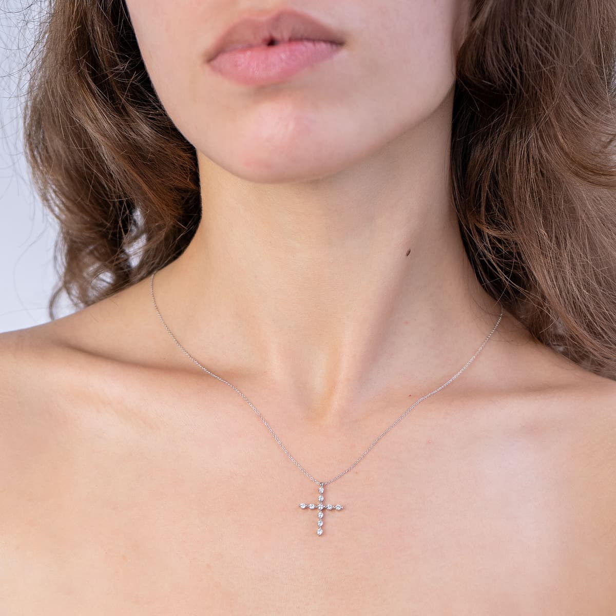 Girls' Baptism Crosses Gofas Silver