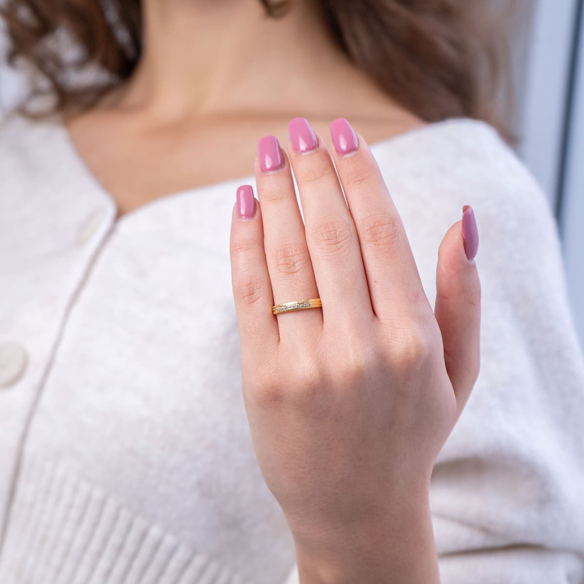 Women's Wedding Bands Gofas Gold