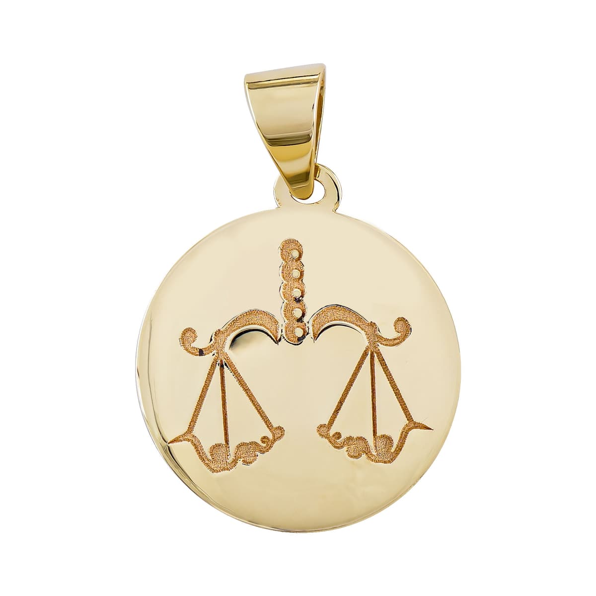 Ζώδιο Ζυγός από Κίτρινο Χρυσό 14 Καρατίων ZD259