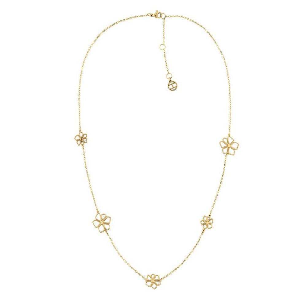 Tommy Hilfiger Γυναικείο Κολιέ Λουλούδι από Ατσάλι Επιχρυσωμένο 2780366