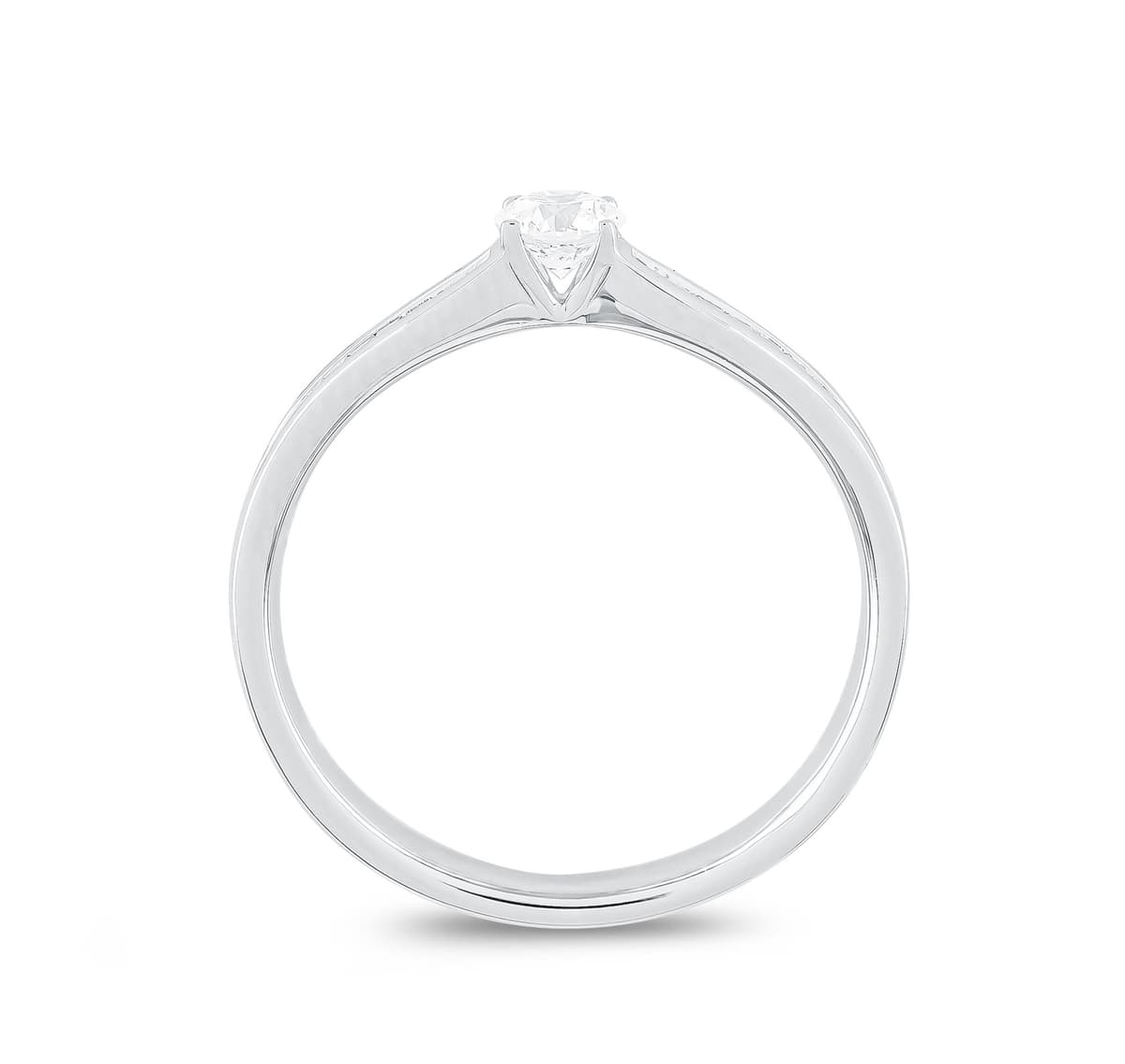 Women's Engagement Rings Diamond Group Silver