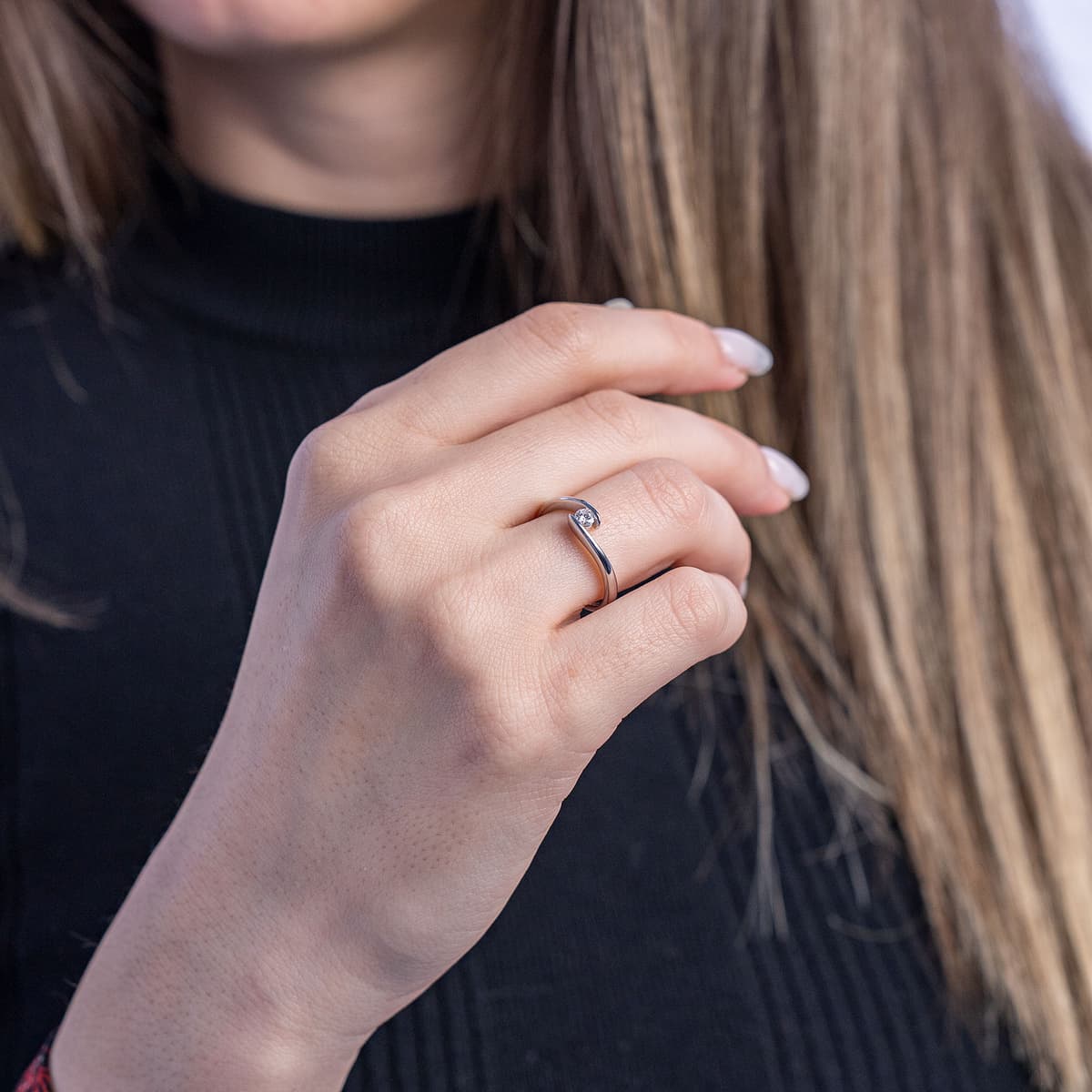 Women's Rings Diamond Group Silver