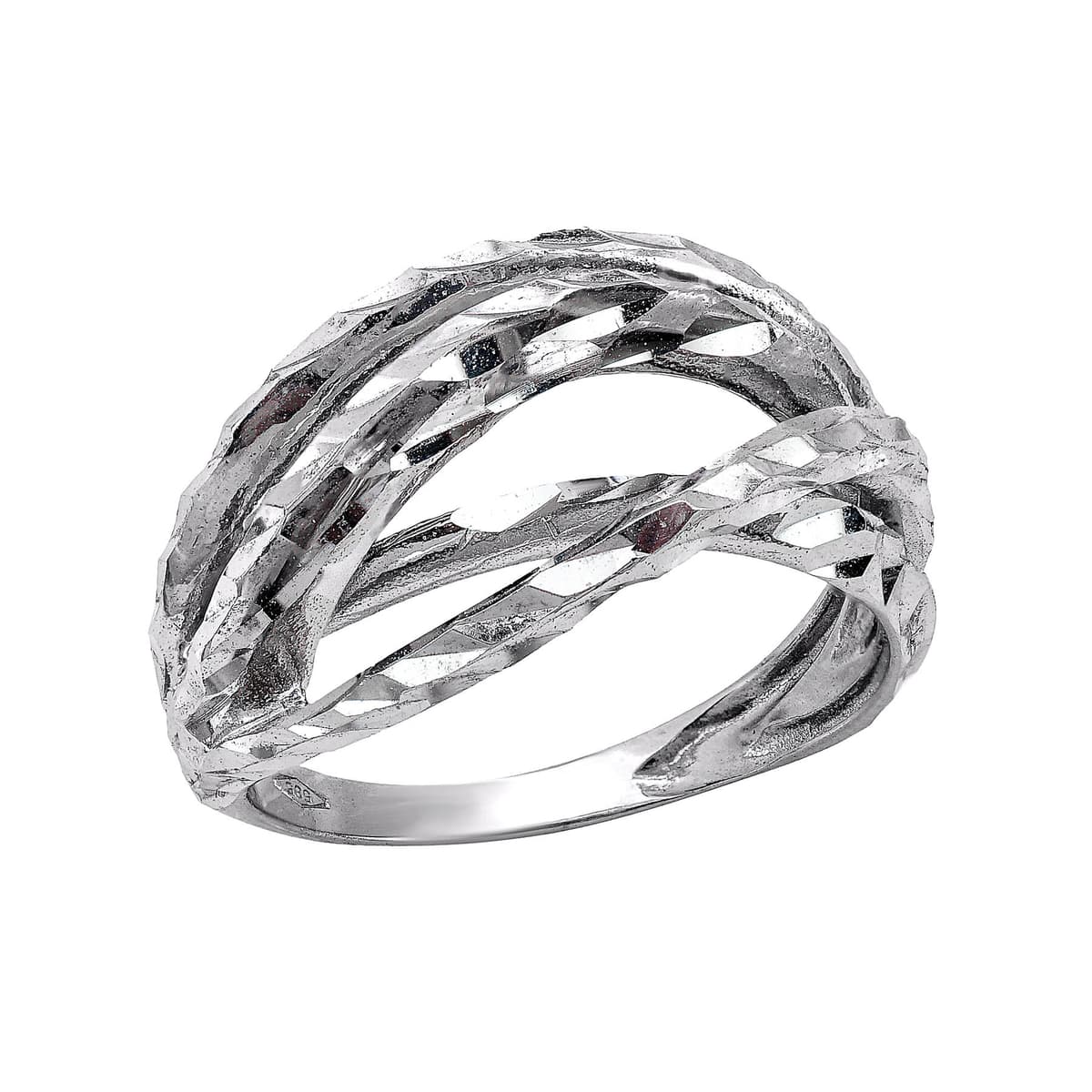 Δαχτυλίδι απο Λευκό Χρυσό 14 Καρατίων DX1560