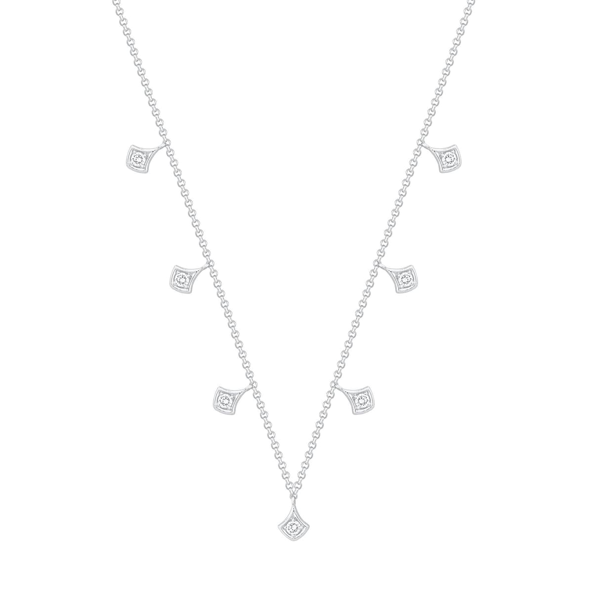 Women's Necklaces Diamond Group Silver