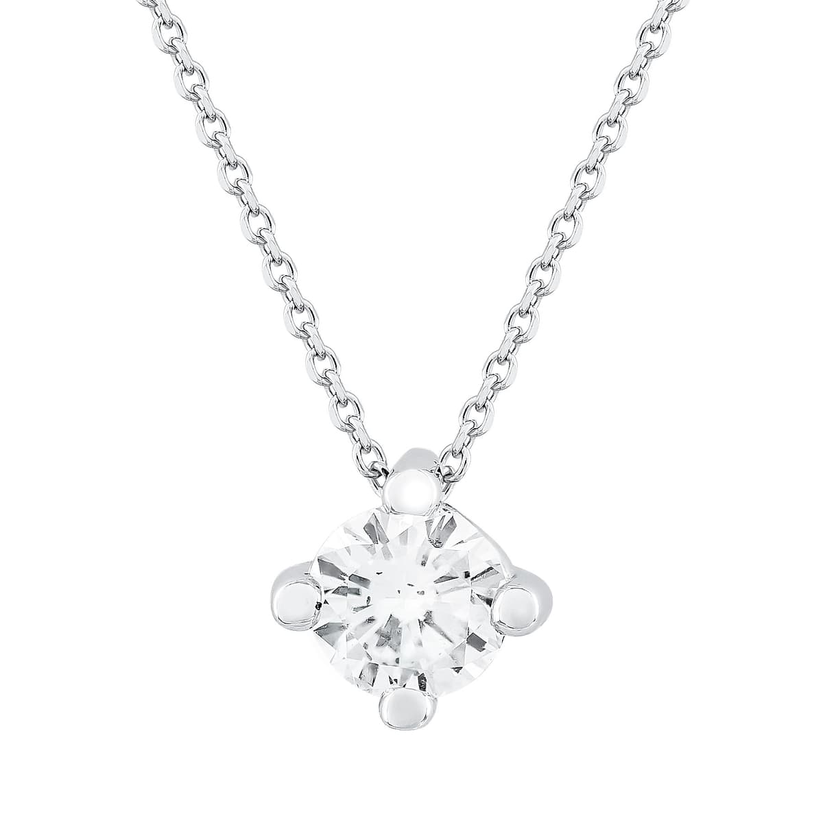 Women's Necklaces Diamond Group Silver