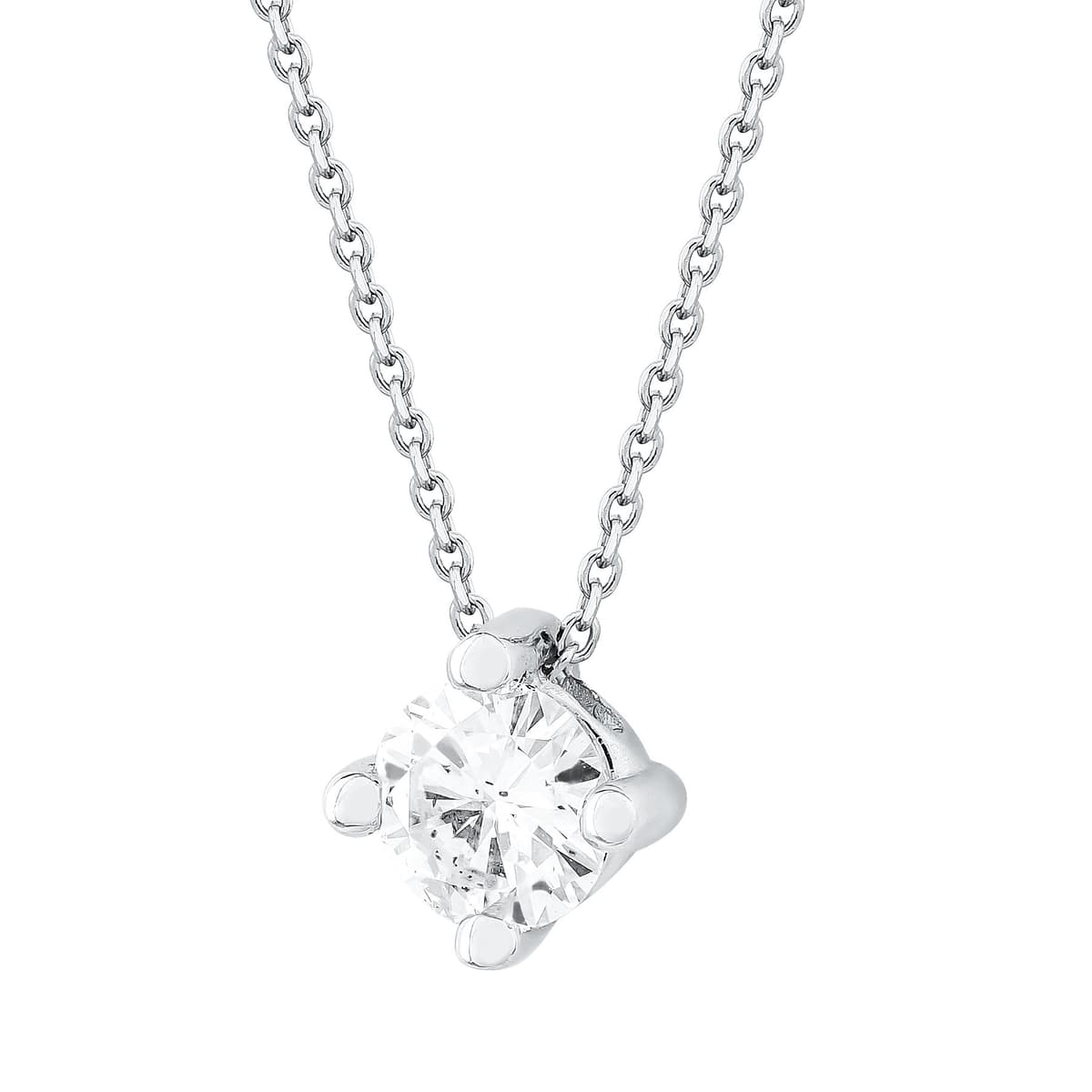 Women's Necklaces Diamond Group Silver