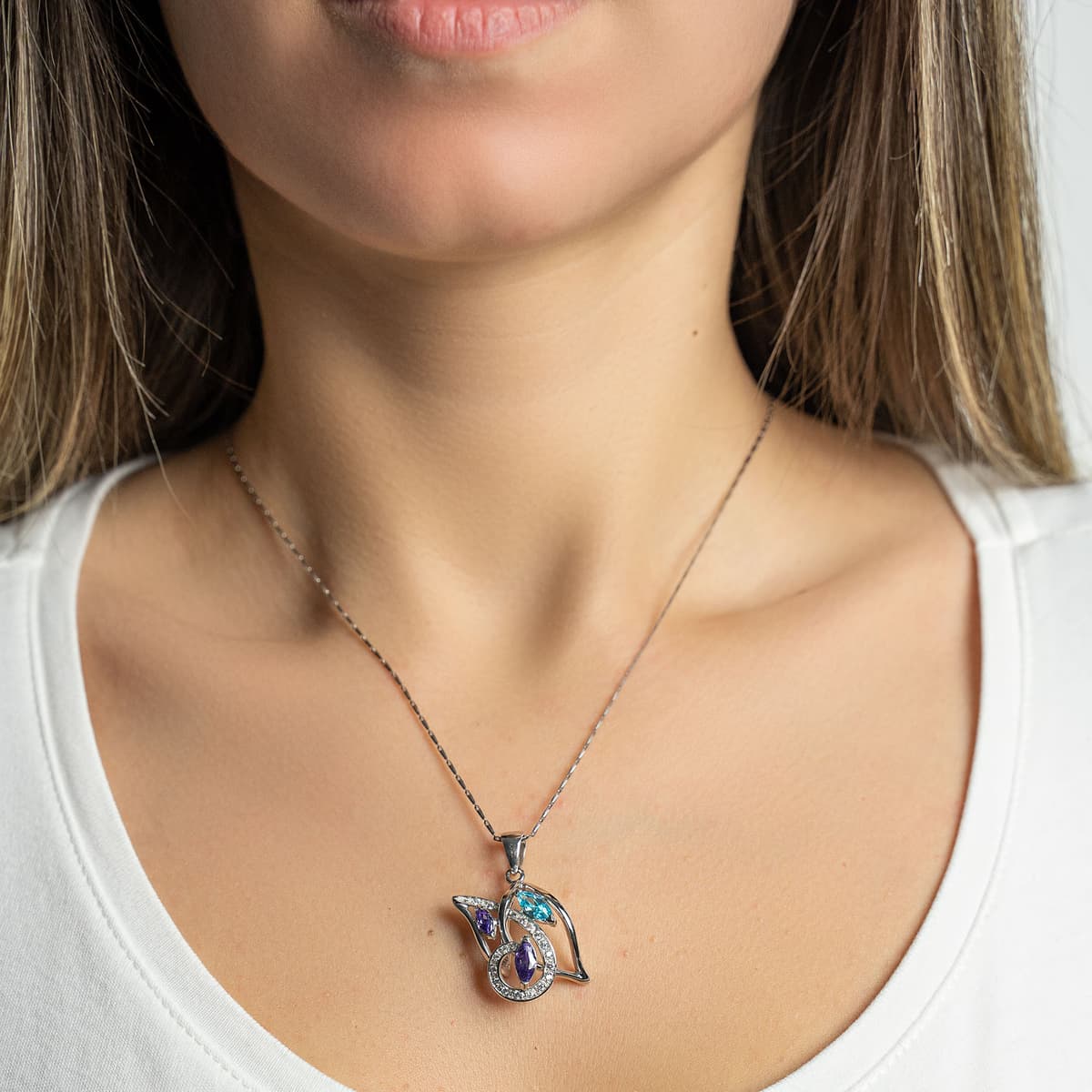 Women's Necklaces Gofas Silver