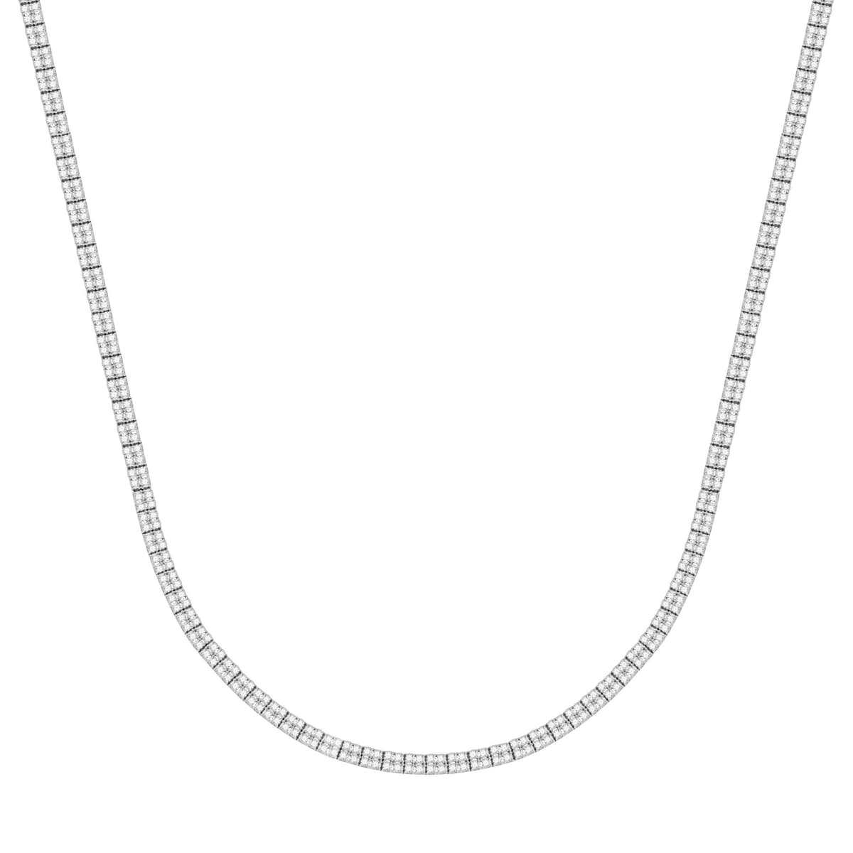 Κολιέ Ριβιέρα από Λευκό Χρυσό 14 Καρατίων KL1985