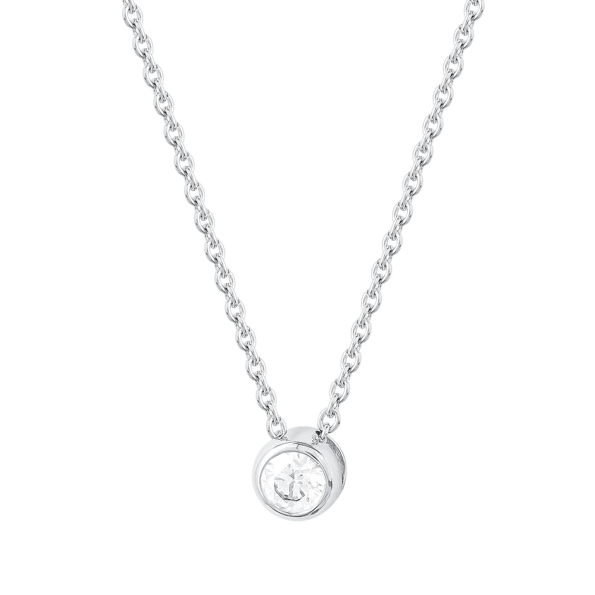 Women's Necklaces Diamond Group Silver