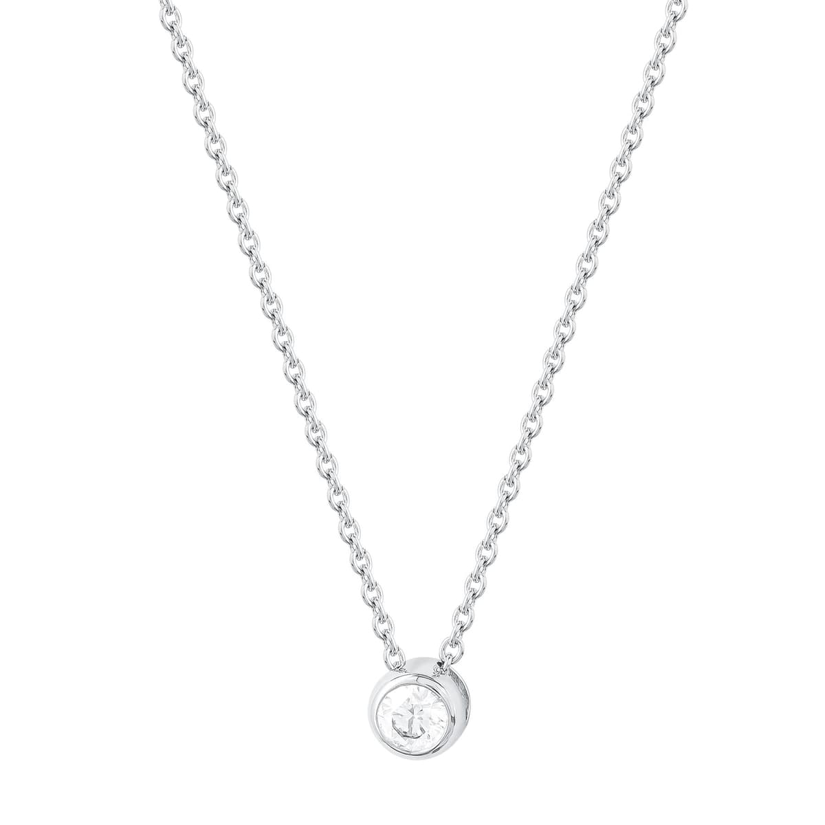 Women's Necklaces Diamond Group Silver