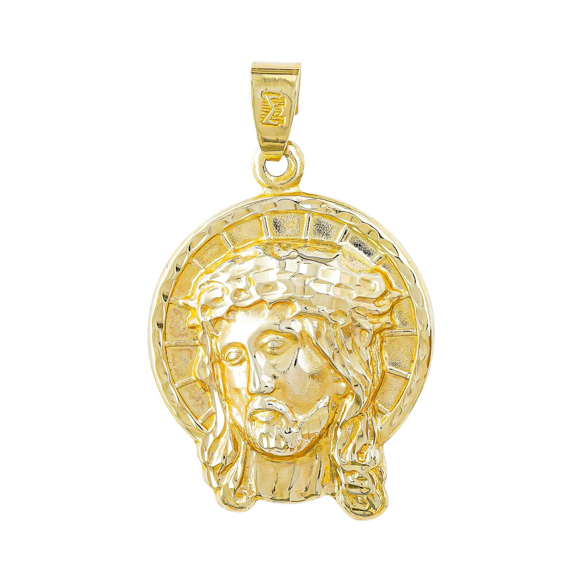 Φυλαχτό με τον Χριστό Aπό Κίτρινο Χρυσό 14 Καρατίων PA644