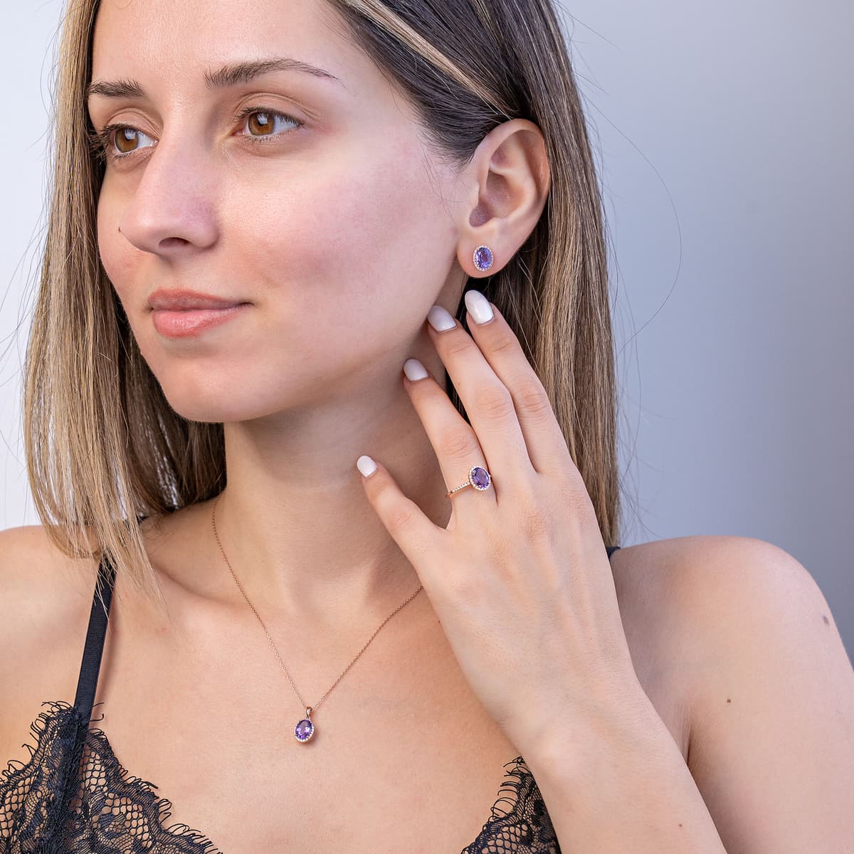 Women's Necklaces Gofas Rose Gold