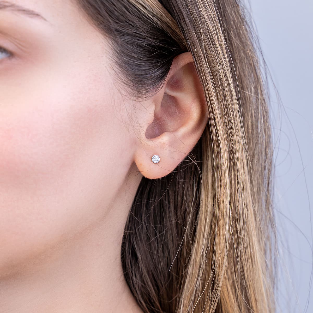 Women's Earrings Diamond Group Silver