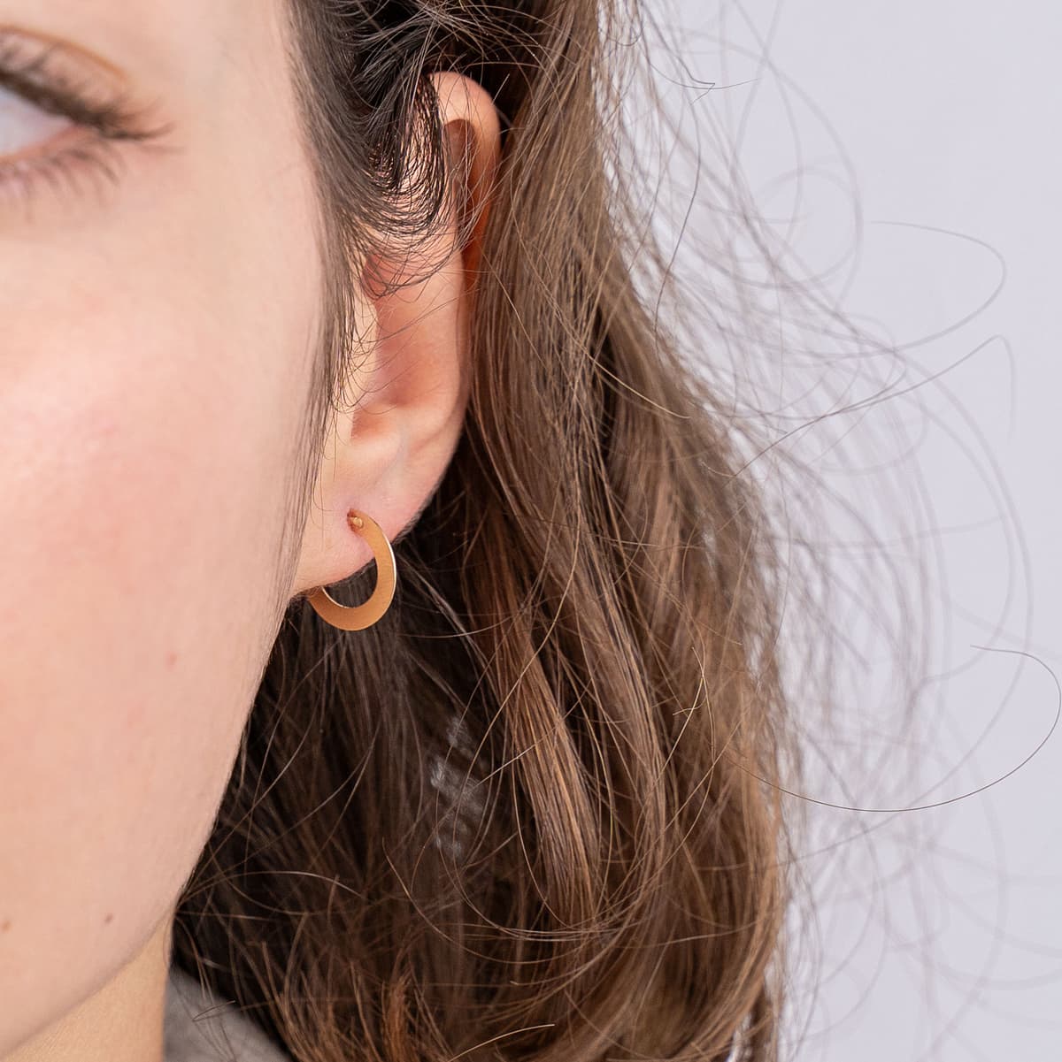 Women's Hoop Earrings Gofas Gold