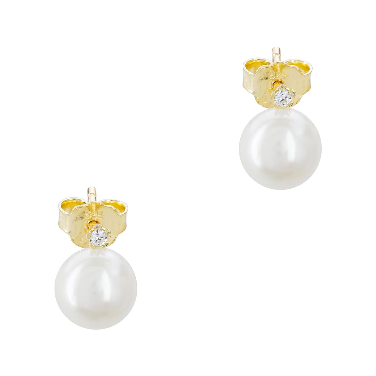 Σκουλαρίκια με Φυσικά Μαργαριτάρια απο Κίτρινο Χρυσό 14 Καρατίων SK2115