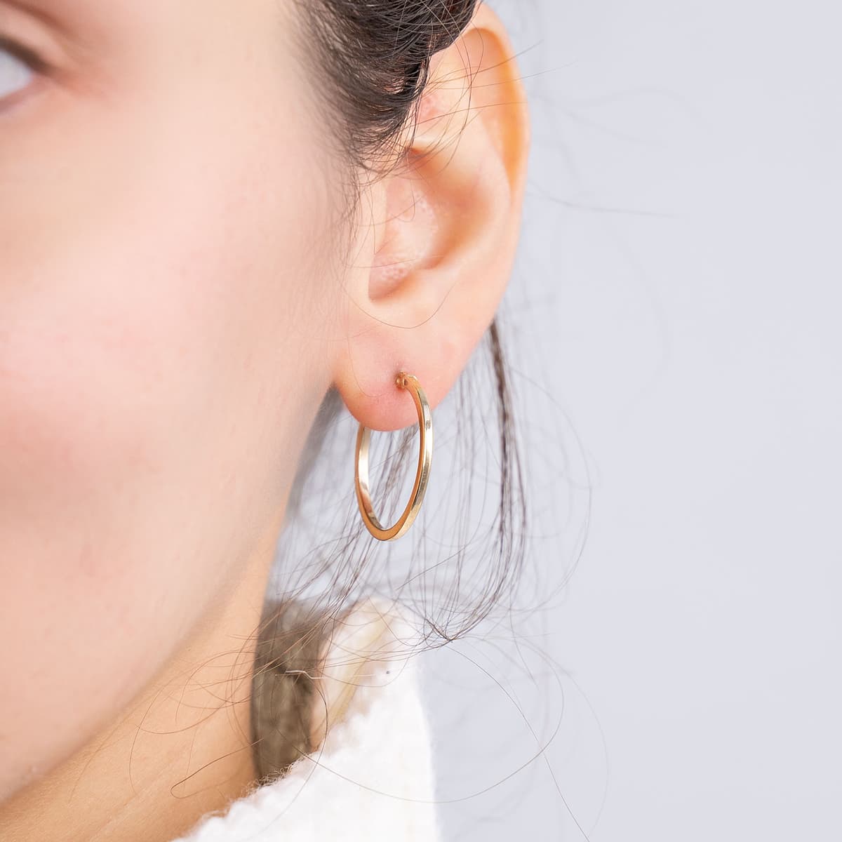 Women's Hoop Earrings Gofas Gold