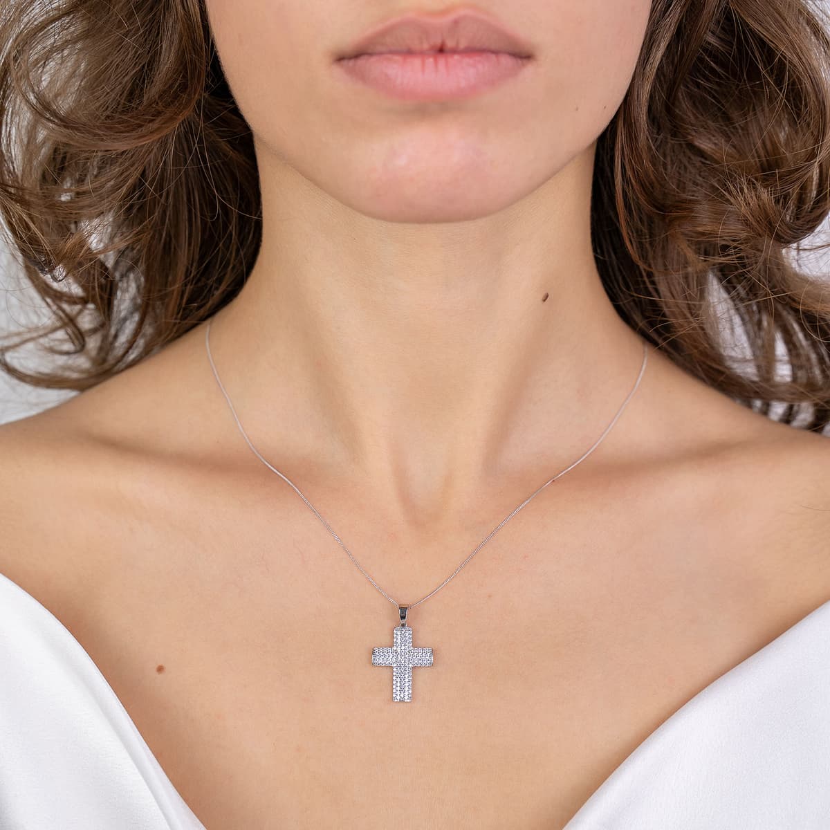 Girls' Baptism Crosses Gofas Silver