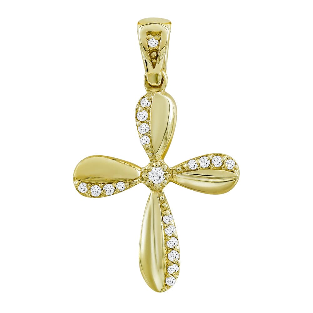 Girls' Baptism Crosses Gofas Gold