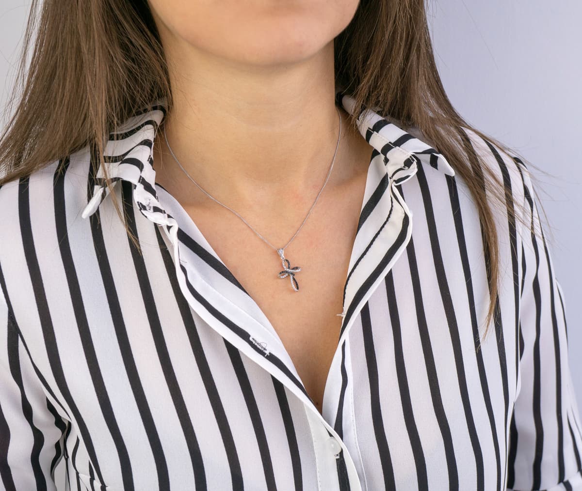 Girls' Baptism Crosses Gofas Silver