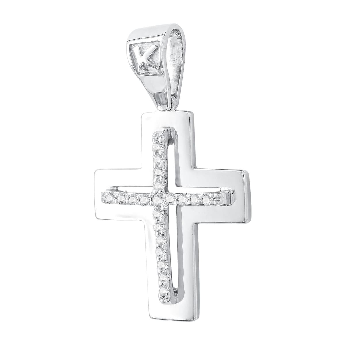 Girls' Baptism Crosses Gofas Silver