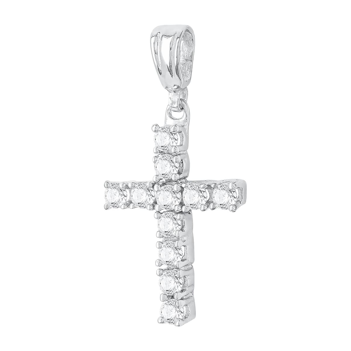 Σταυρός Βάπτισης Γυναικείος Σε Λευκό Χρυσό 14 Καρατίων ST3181