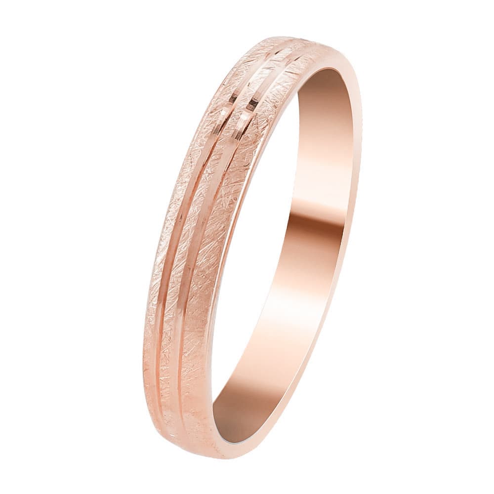 Women's Wedding Bands Gofas Rose Gold