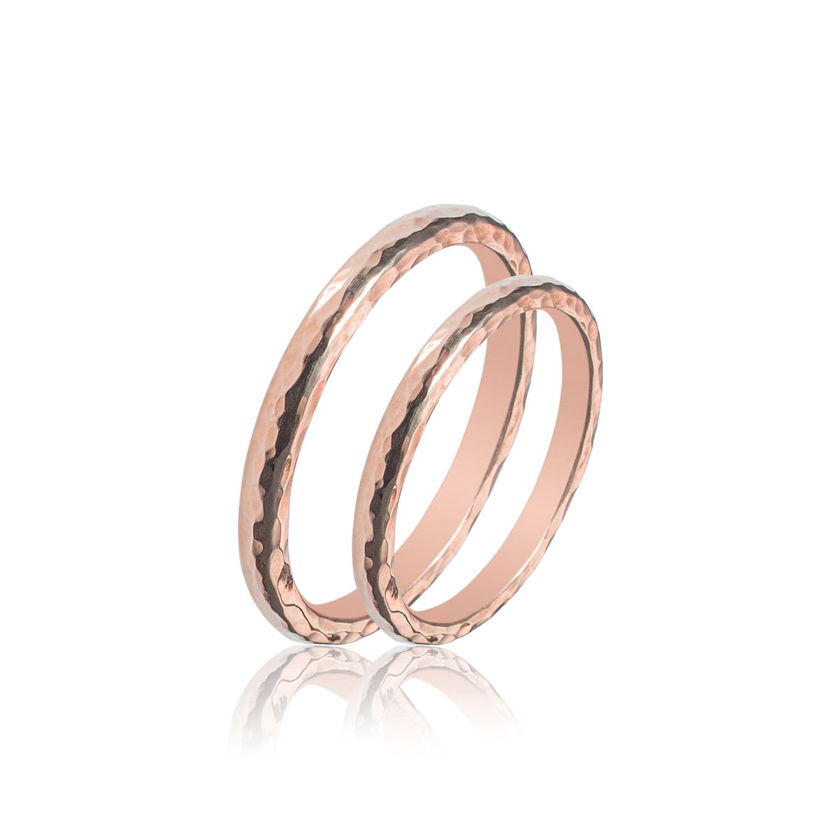 Ροζ Χρυσή Βέρα Γάμου WR385R