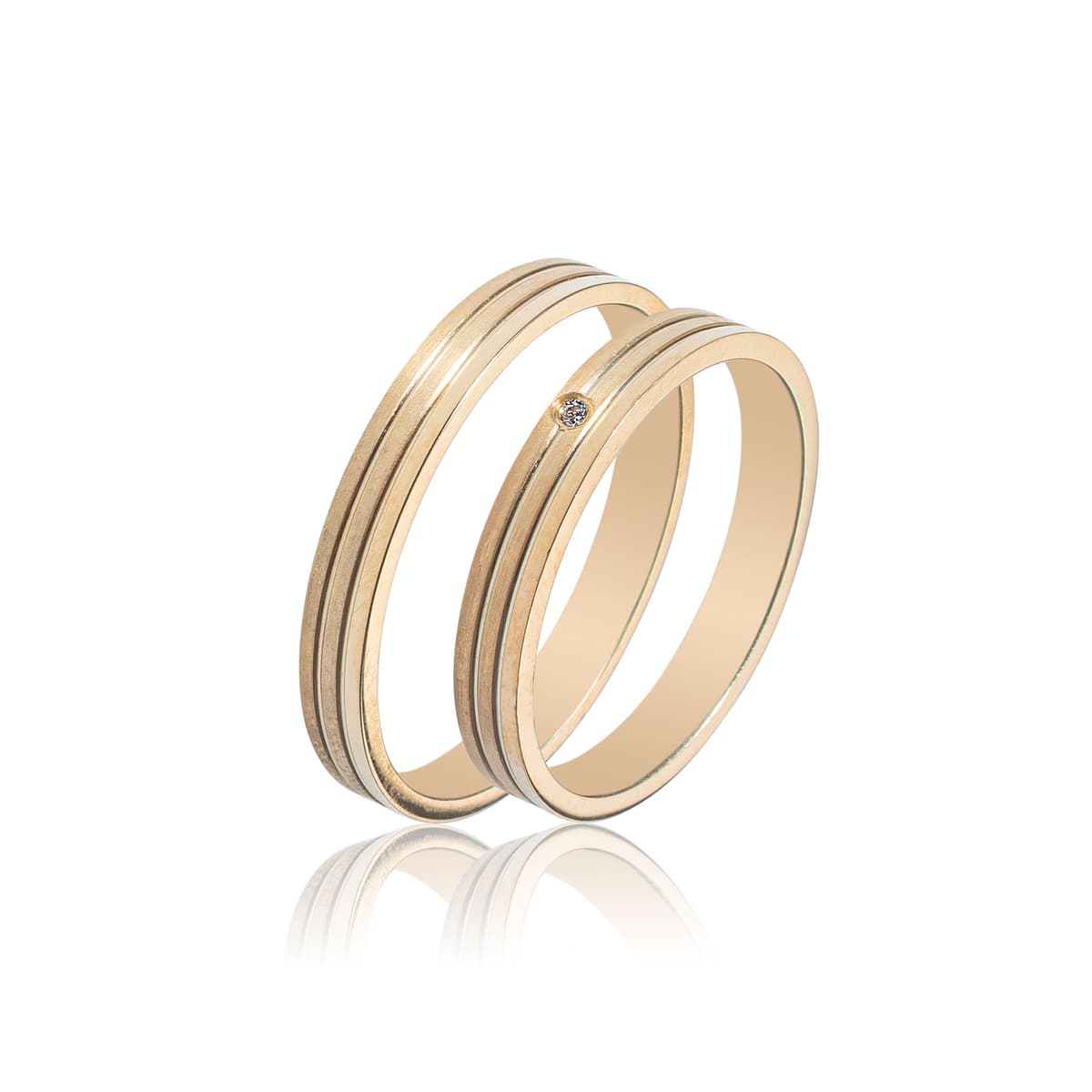 Κίτρινη Χρυσή Βέρα Γάμου WR397