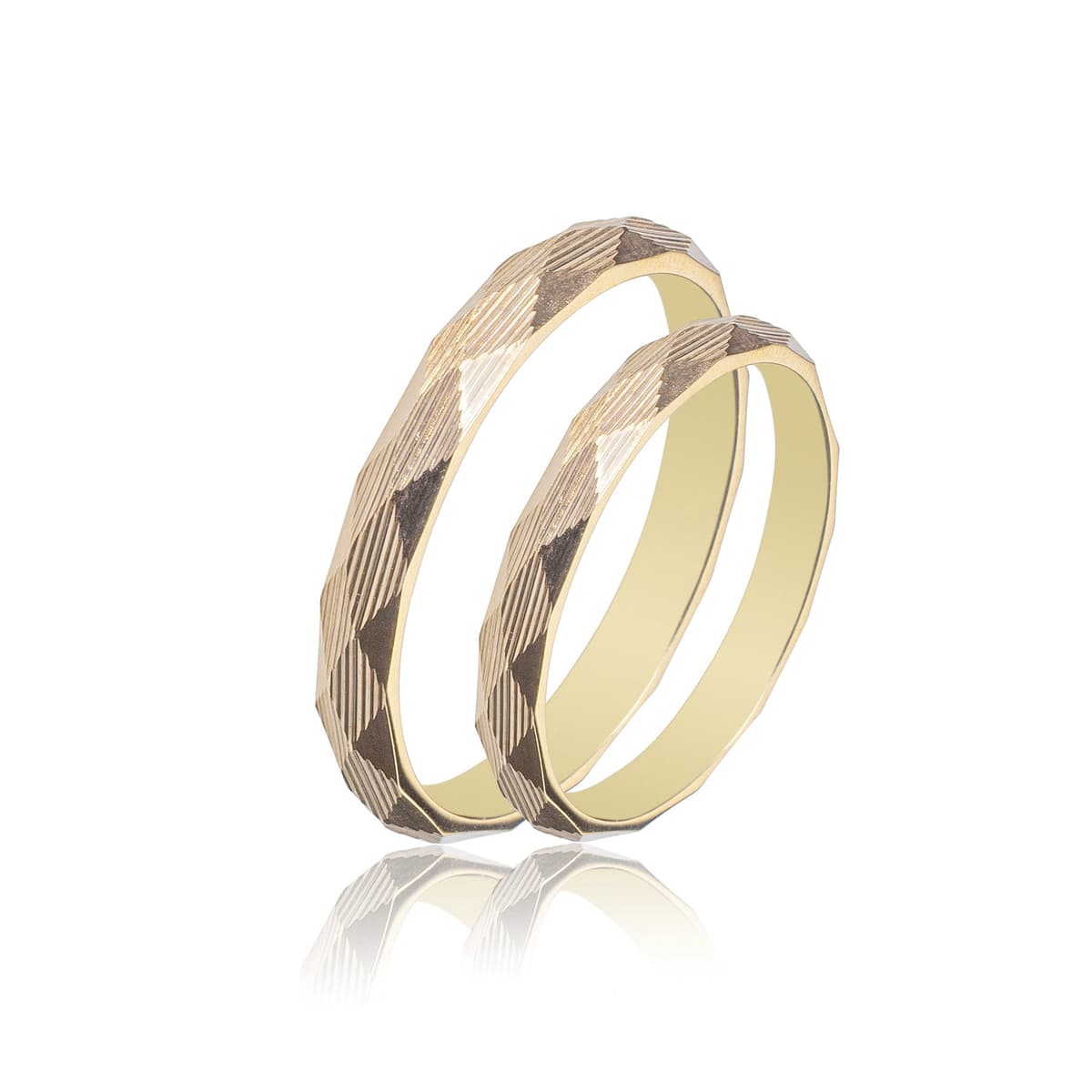 Κίτρινη Χρυσή Βέρα Γάμου WR400