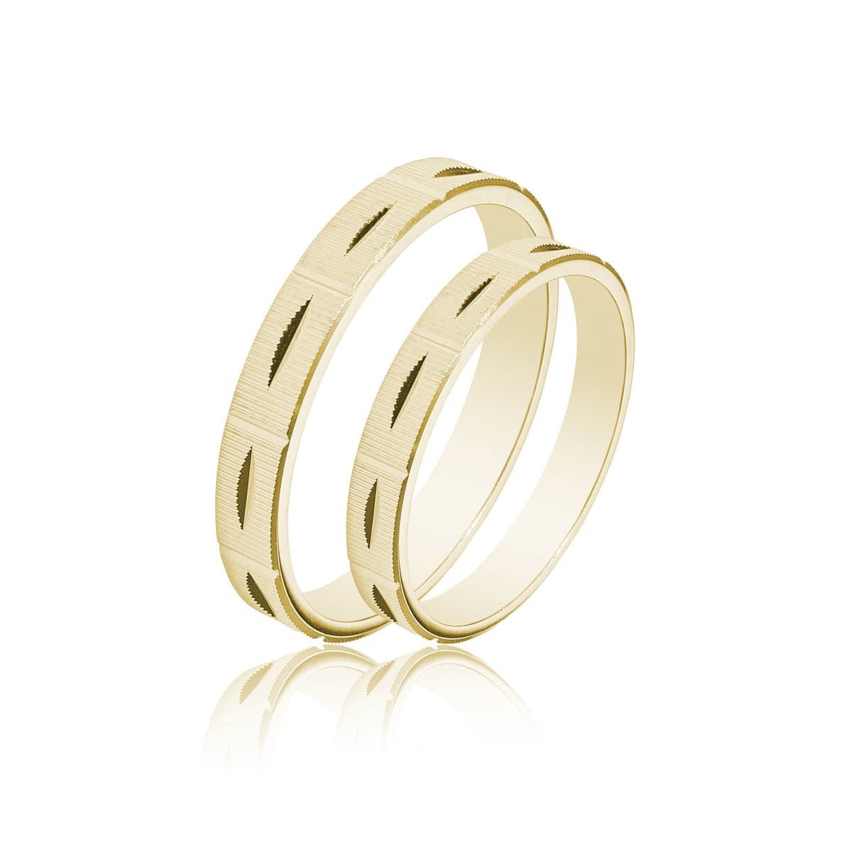 Kίτρινη Χρυσή Βέρα Γάμου WR406