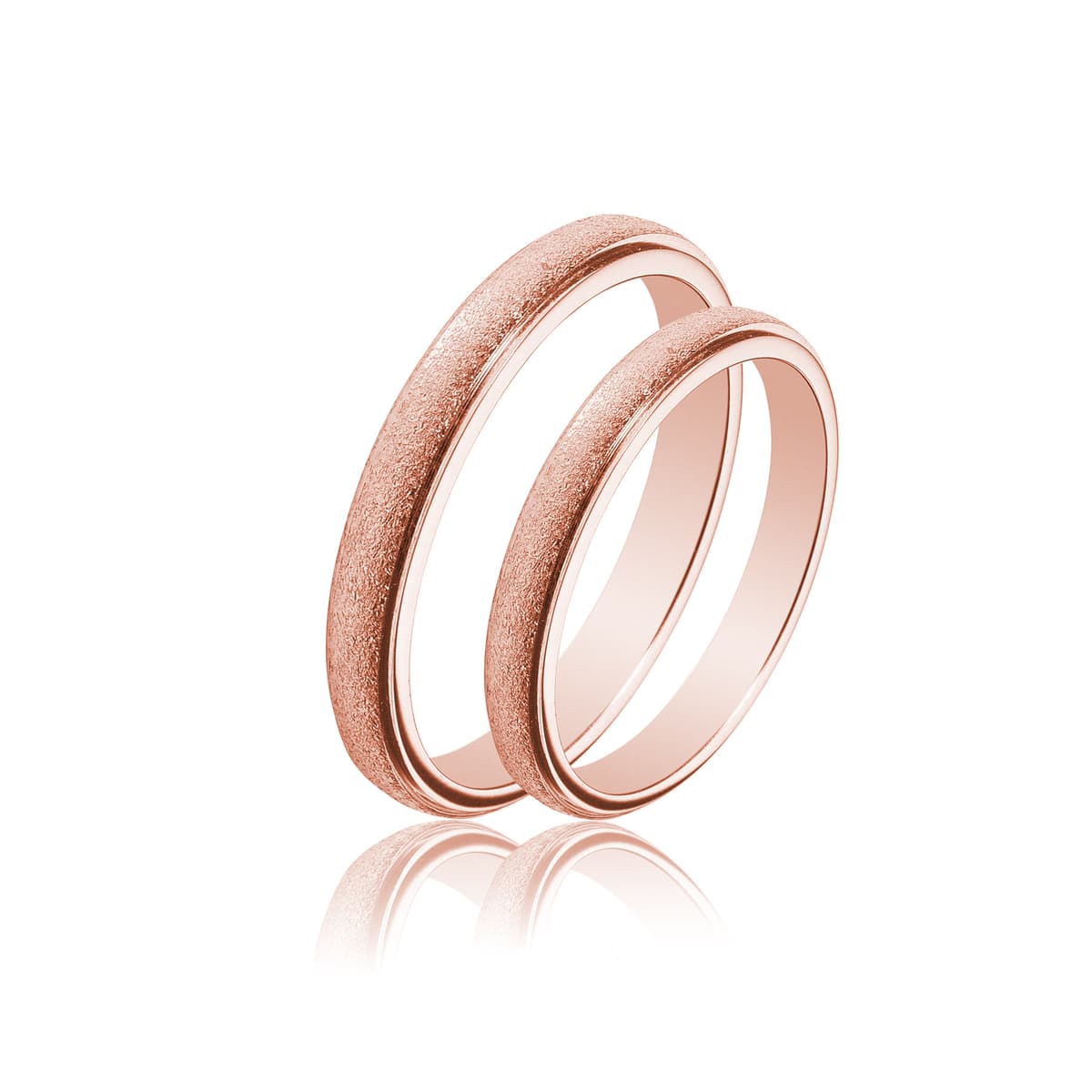 Ροζ Χρυσή Βέρα Γάμου WR411R