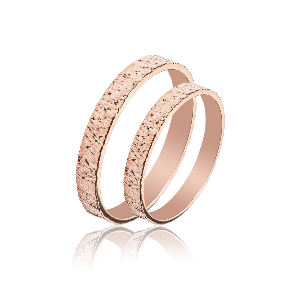 Ροζ Χρυσή Βέρα Γάμου WR415R