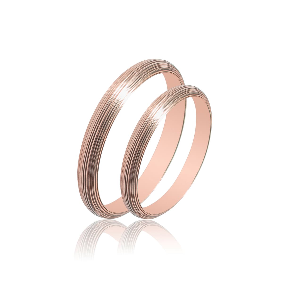 Ροζ Χρυσή Βέρα Γάμου WR416R